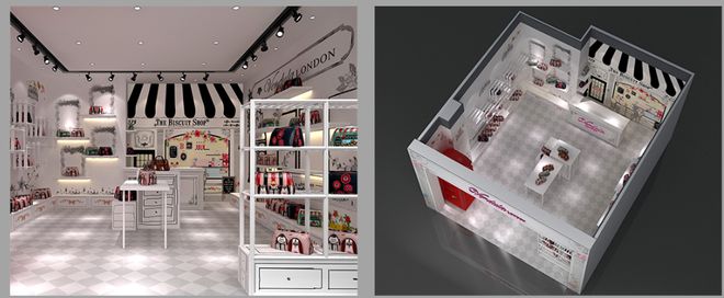BB电子箱包店设计平面图：打造吸引人、具有品牌特色的购物空间(图3)