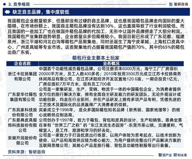 BB电子中国箱包行业发展现状、市场前景及投资方向报告（智研咨询发布）(图6)