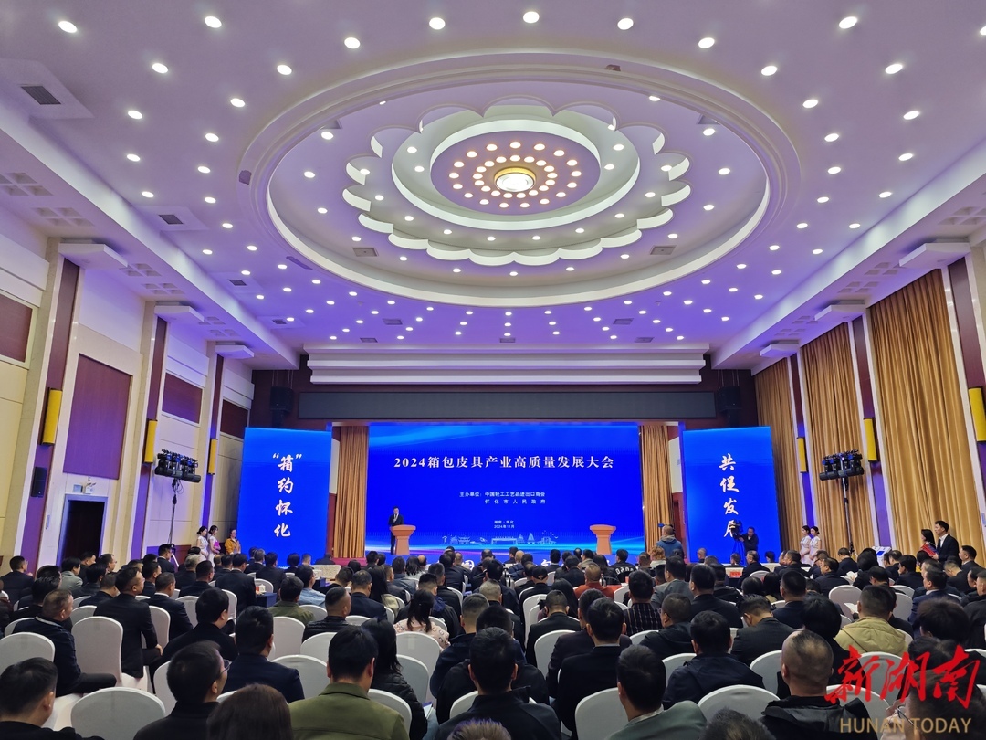 “箱”约怀化 共促发展 ——2024箱包皮具产业高质BB电子量发展大会侧记(图1)
